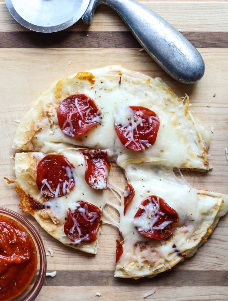 Pepperoni Pizza Quesadilla