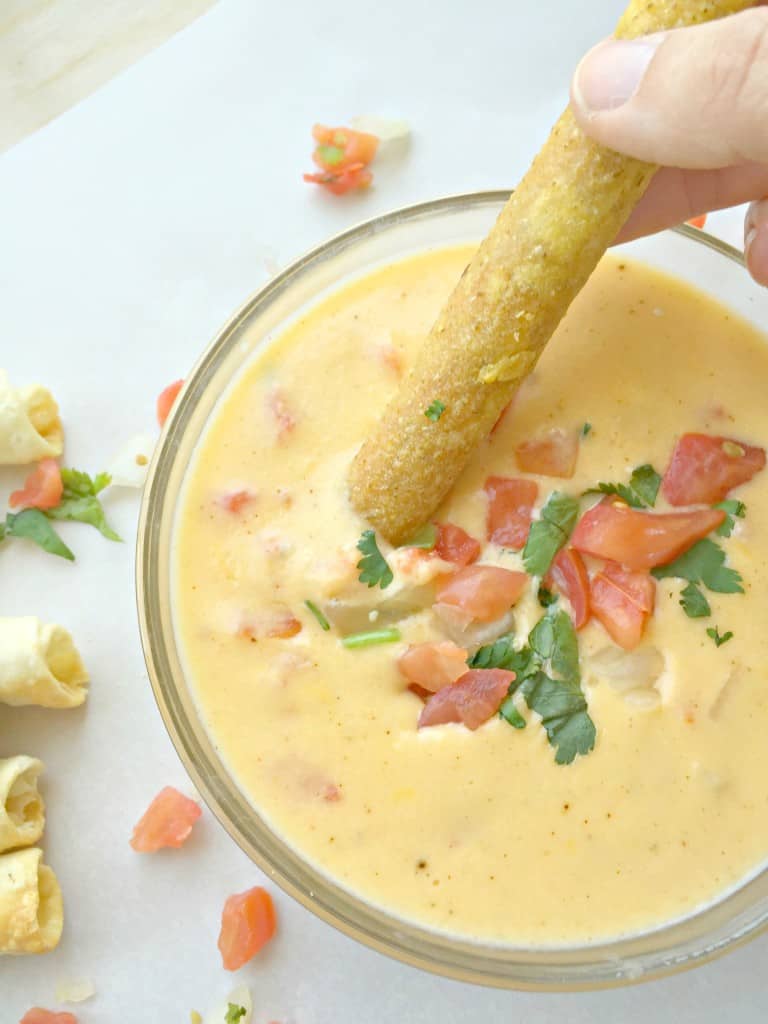 skinny Queso mergulho