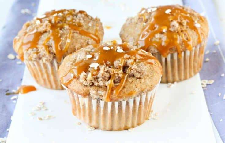 Salted Caramel Streusel Muffins