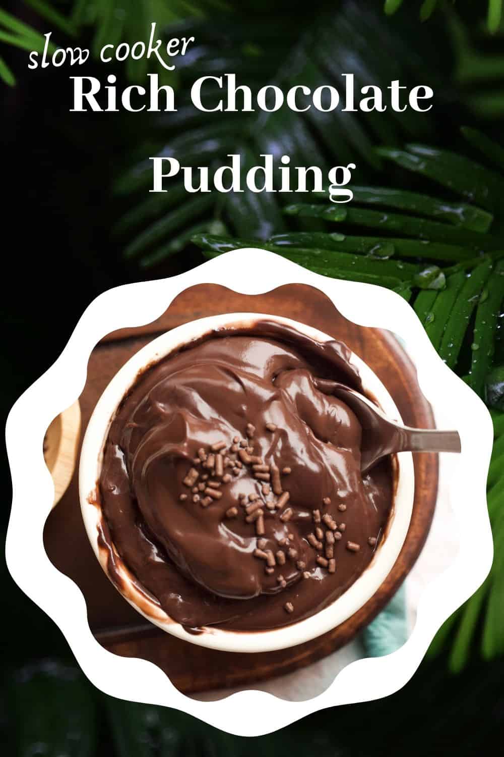Slow Cooker Rich Chocolate Pudding