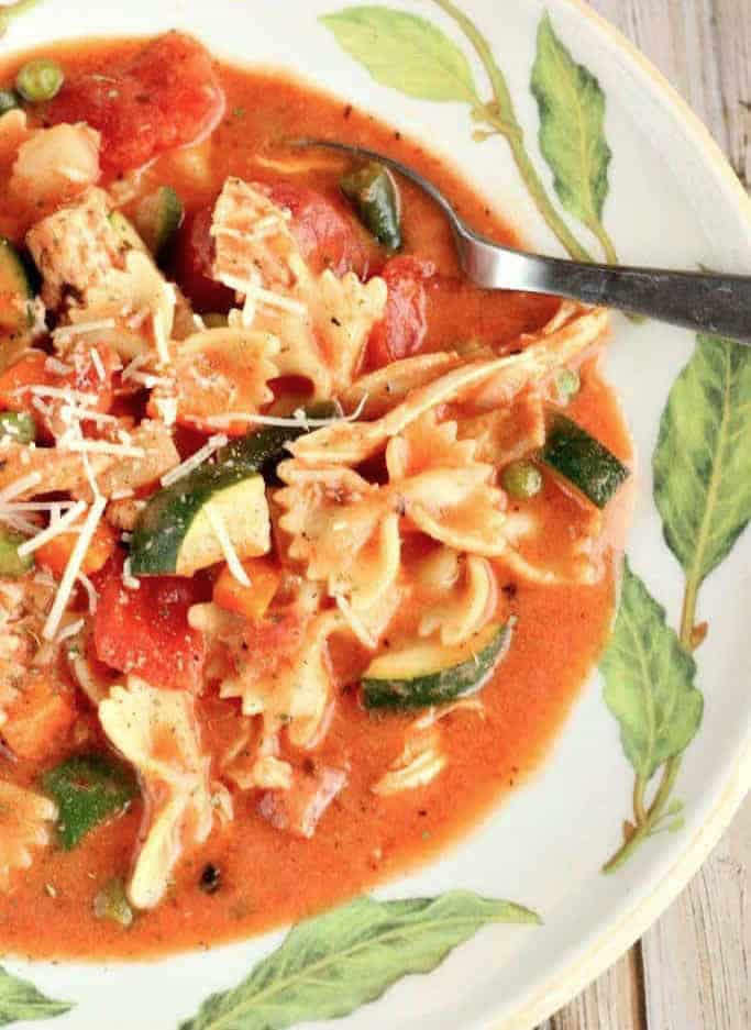 Creamy Italian Chicken Vegetable Soup