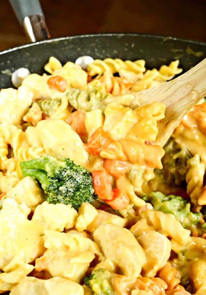 Cheesy Chicken Rotel Pasta