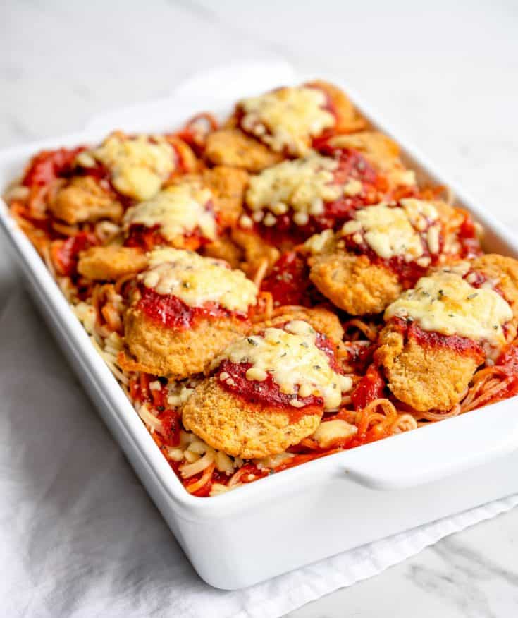 Chicken Parmesan with Frozen Breaded Chicken Tenders