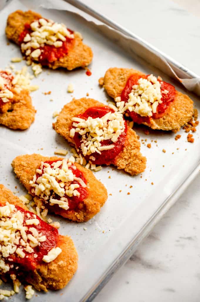 Chicken Parmesan with Frozen Breaded Chicken Tenders