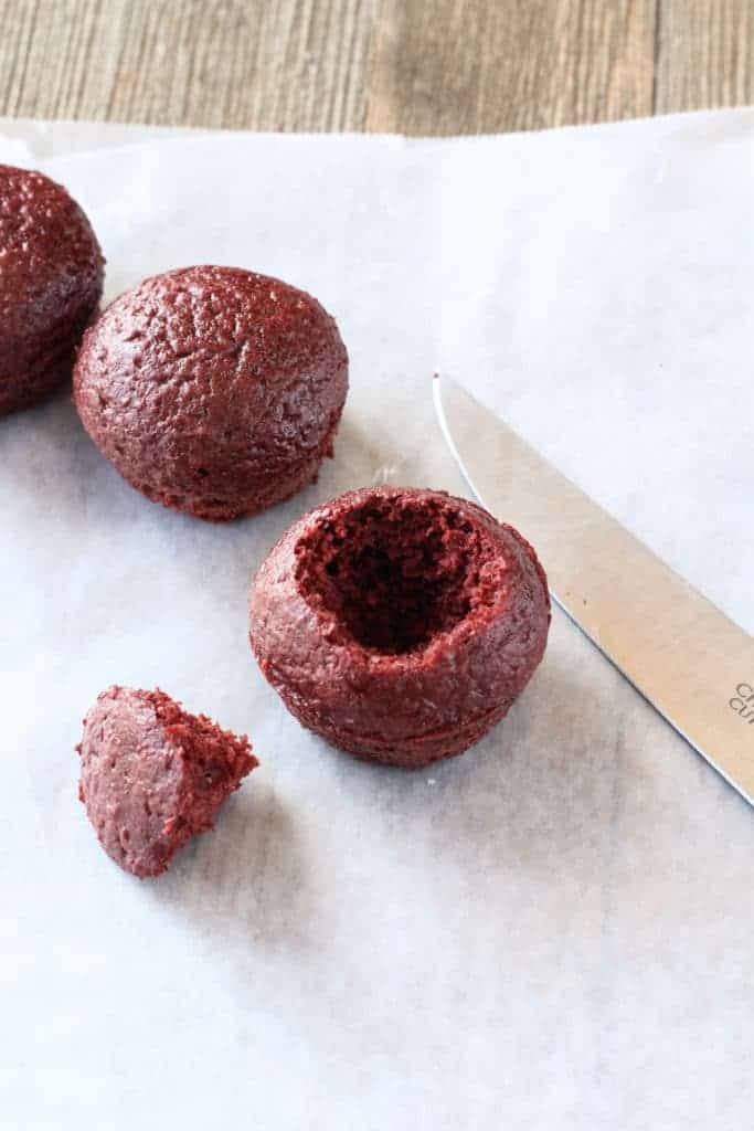 red velvet cheesecake bites