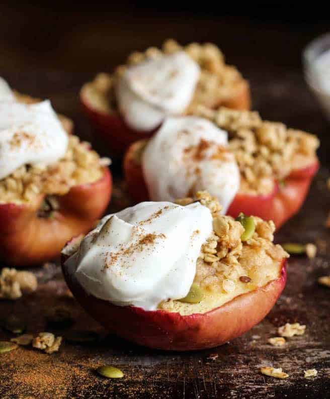 Baked Apples with Granola