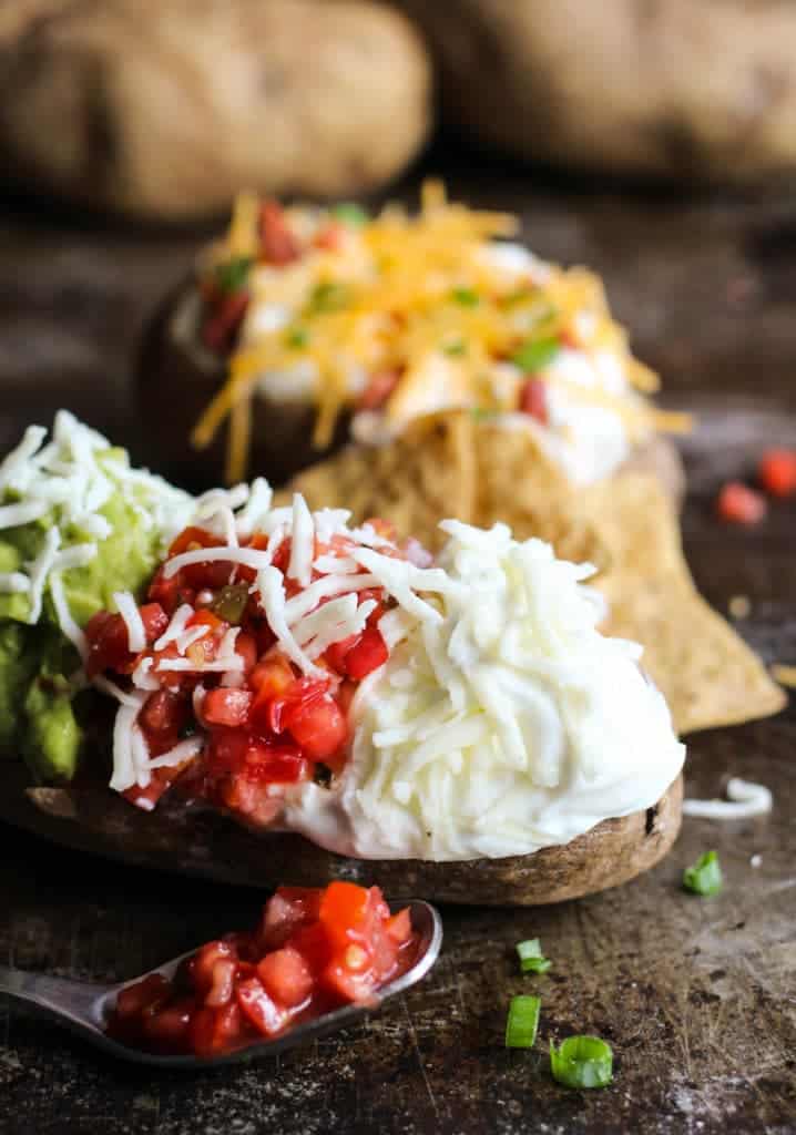 loaded baked potato bar