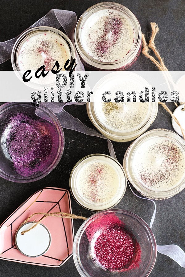 How to Make a Glitter Candle {DIY Home Decor} – Tip Junkie