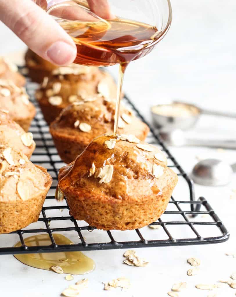 Pumpkin Muffins with maple syrup