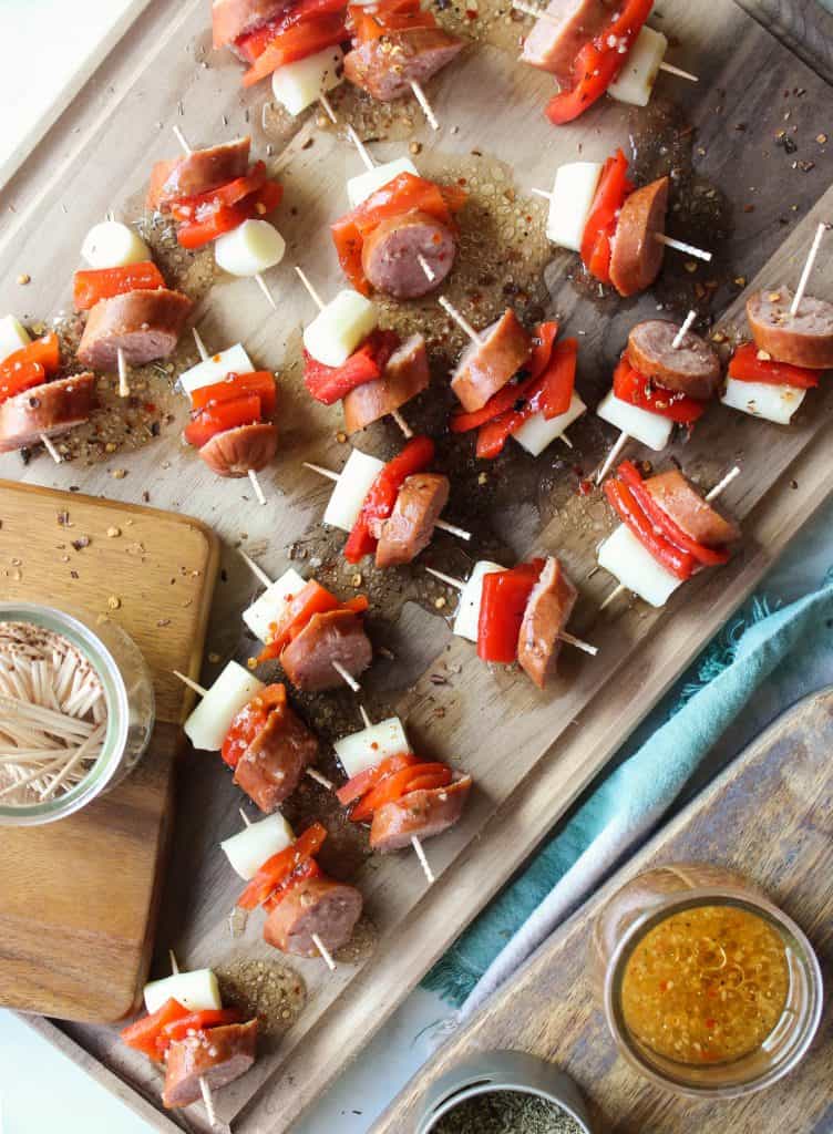 Sausage and Pepper Bites party appetizer
