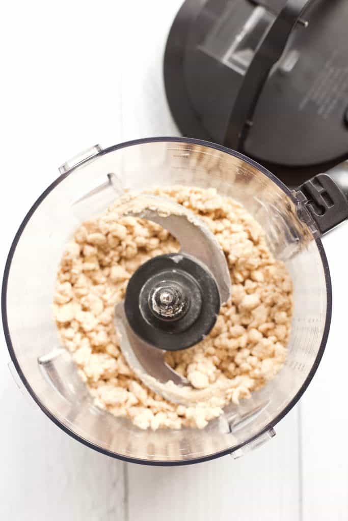 apple crumble topping in a food processor