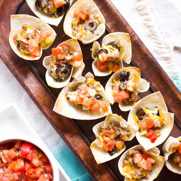 Sausage Wonton Cups Delicious Made Easy