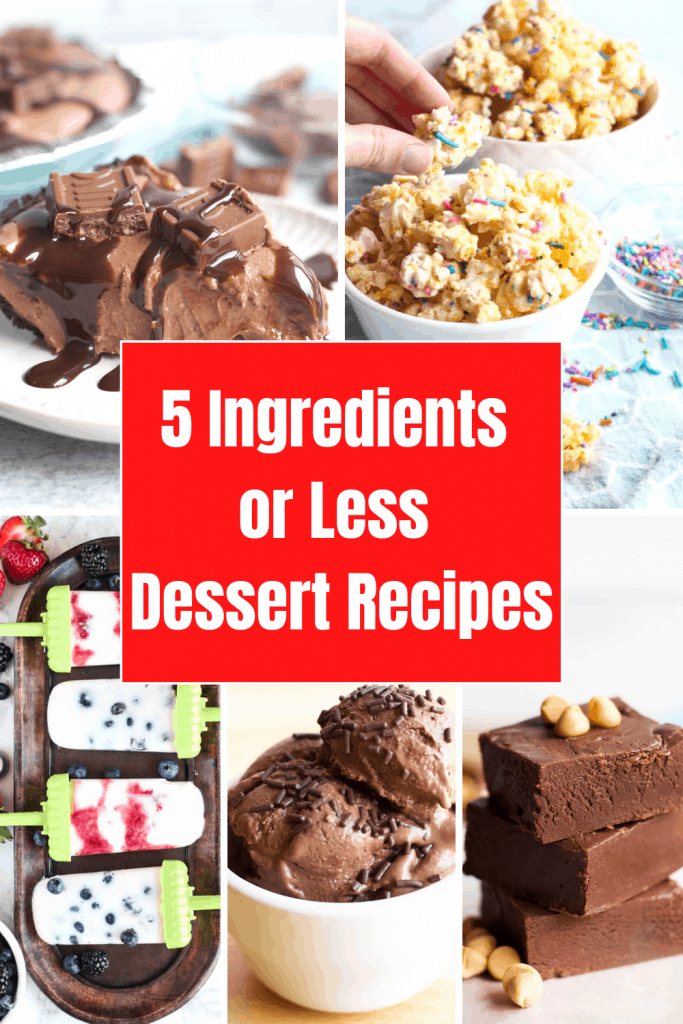 Delicious dessert recipes using minimal ingredients