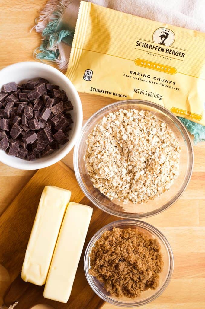 Dark Chocolate Oatmeal Bars